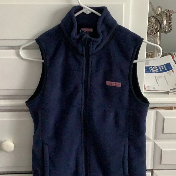 Girls Vinyard Vines Fleece Vest - Picture 1 of 1